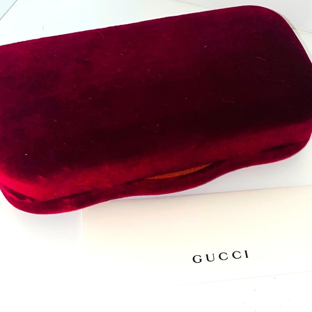 NWT Gucci GG0807SA-002 Gold Oversized 58mm Sunglasses - Picture 10 of 11